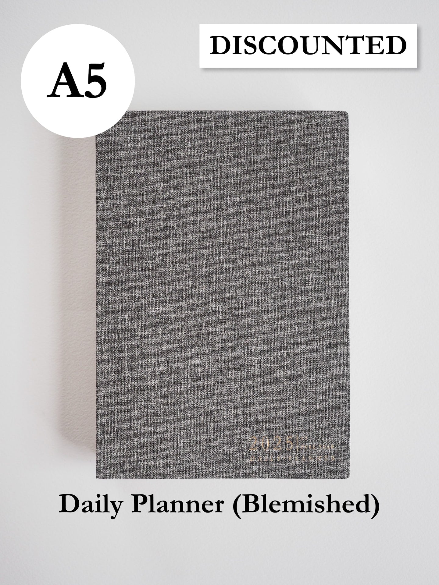 A5 Daily Full Year | 2025 Daily Planner (In-Stock) Blemished