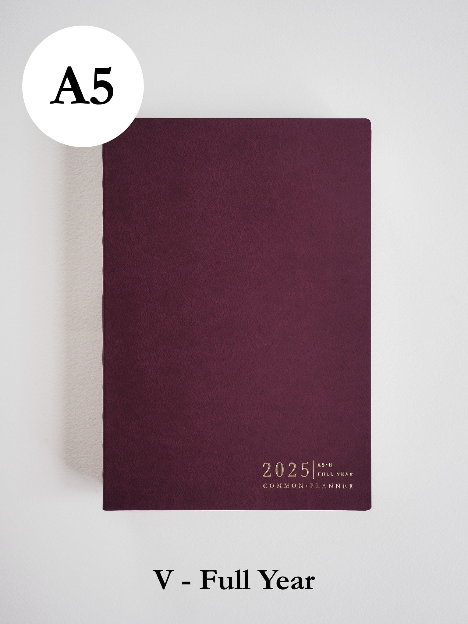 A5 Vertical Full Year | 2025 Common Planner