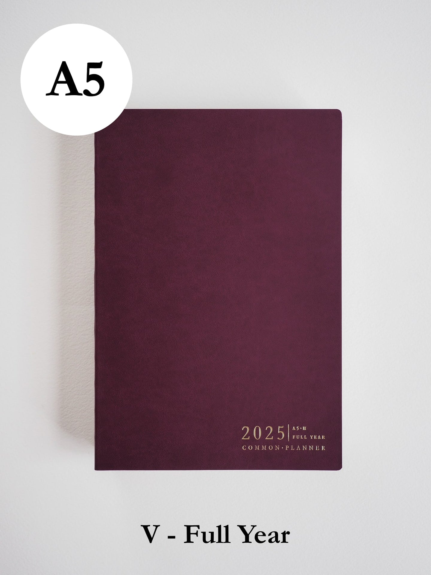 A5 Vertical Full Year | 2025 Common Planner (In-Stock)