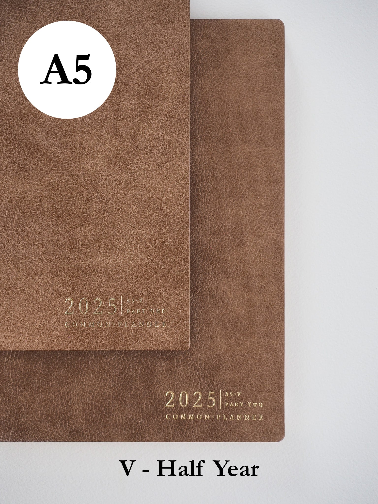 A5 Vertical Half Year Bundle (2 book)| 2025 Common Planner