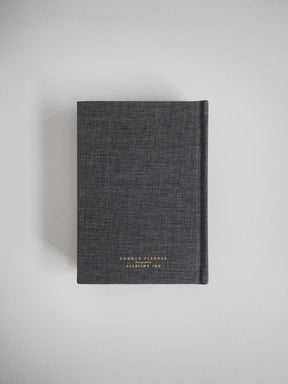 2027 A6 planner back cover in Charcoal #color_charcoal