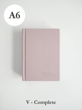 2027 A6 Vertical Complete (hardcover) planner front cover in Seashell #color_seashell