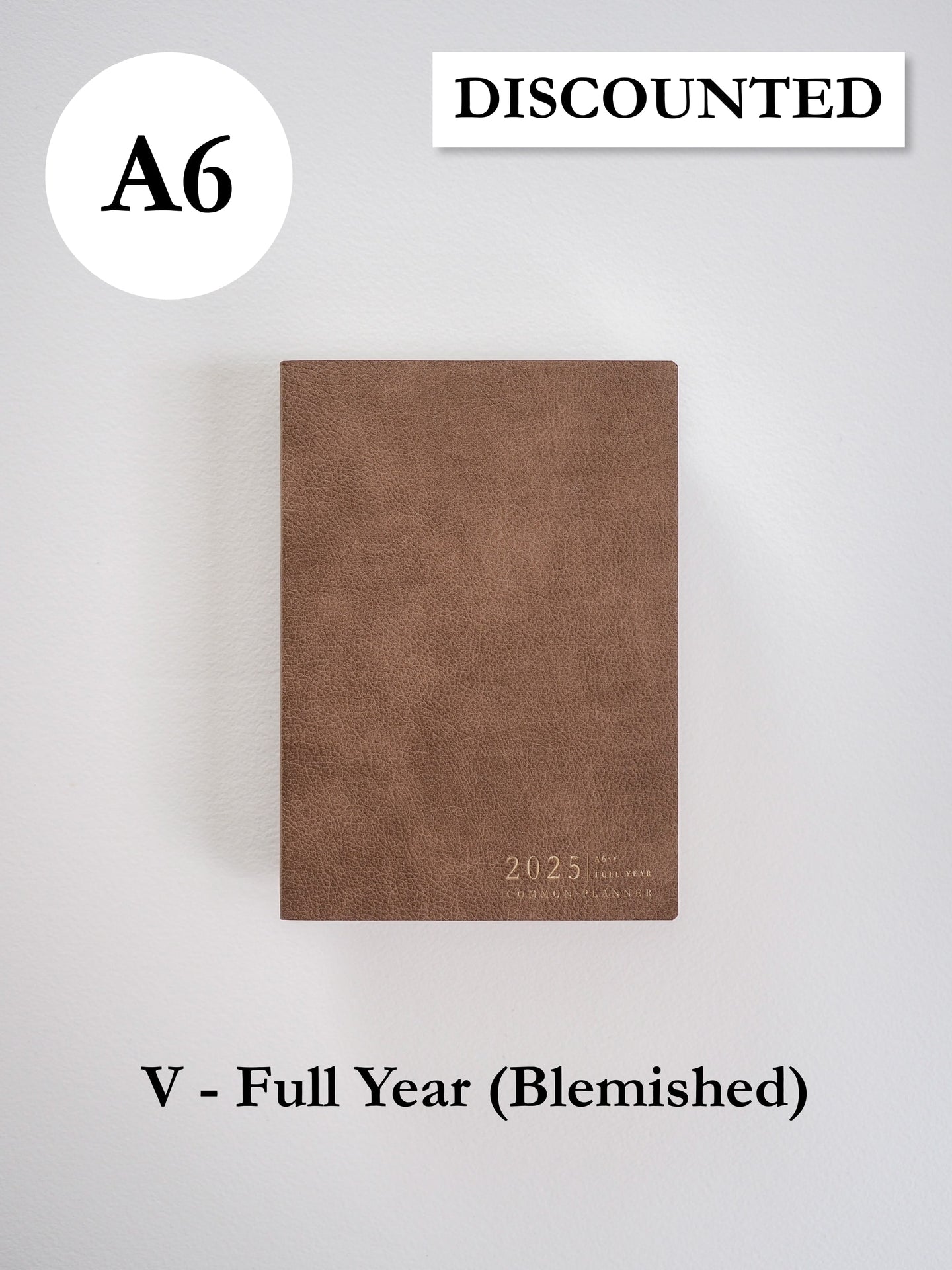 A6 Vertical Full Year | 2025 Common Planner (In-Stock) Blemished