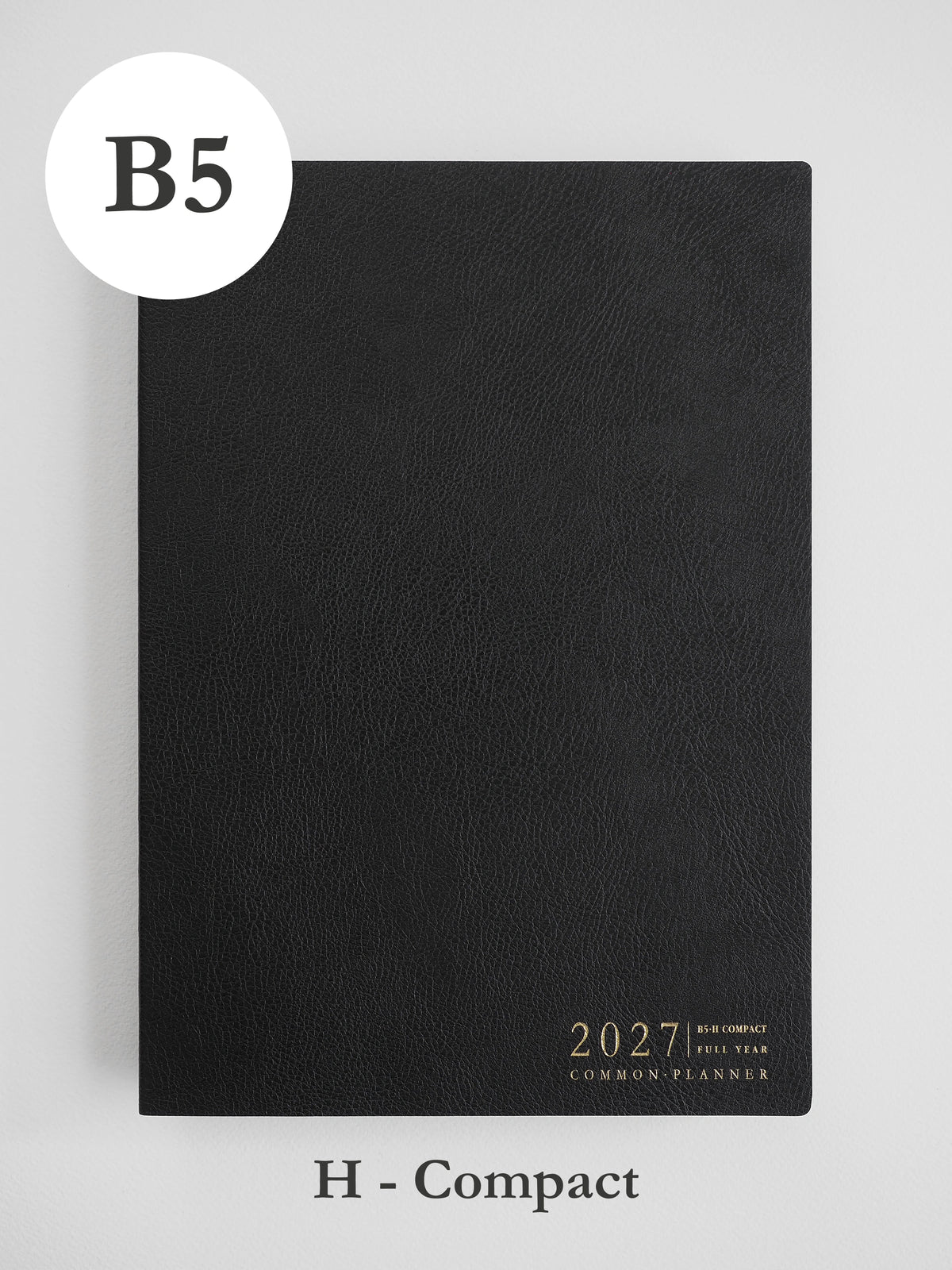 2027 B5 Horizontal Compact planner front cover in Onyx #color_onyx