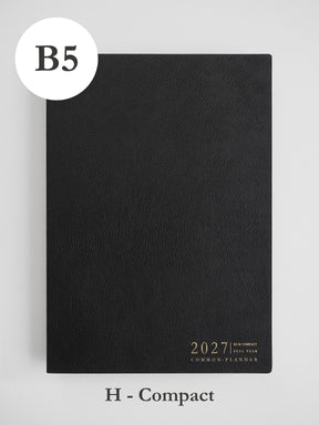 2027 B5 Horizontal Compact planner front cover in Onyx #color_onyx