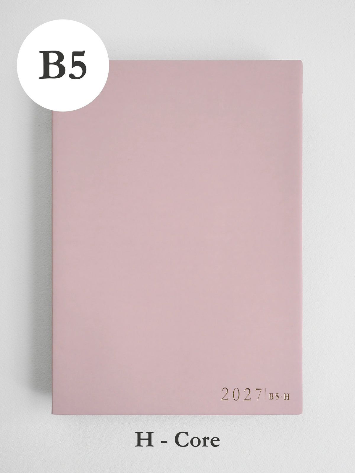2027 B5 Horizontal Core planner front cover in Fairy Floss #color_fairyfloss
