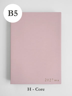 2027 B5 Horizontal Core planner front cover in Fairy Floss #color_fairyfloss