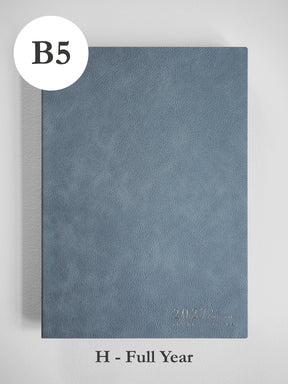 2027 B5 Horizontal Full year planner front cover in Mist #color_mist