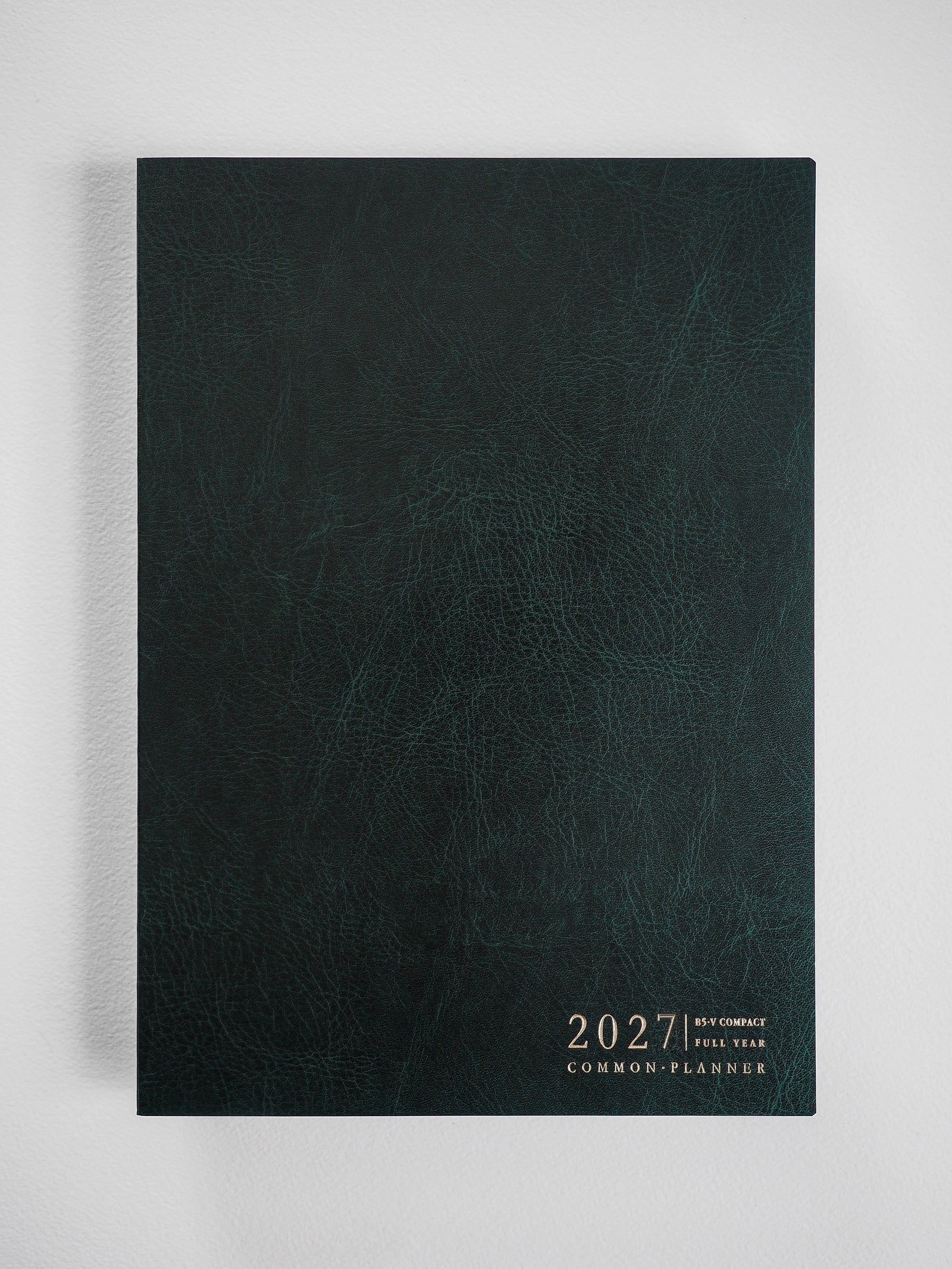 2027 B5 Vertical Compact planner interior layout in Forest #color_forest