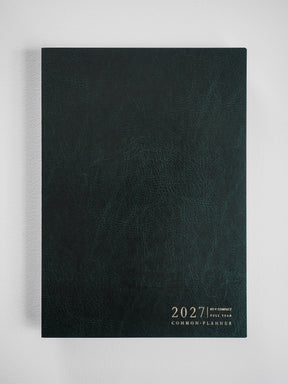2027 B5 Vertical Compact planner interior layout in Forest #color_forest