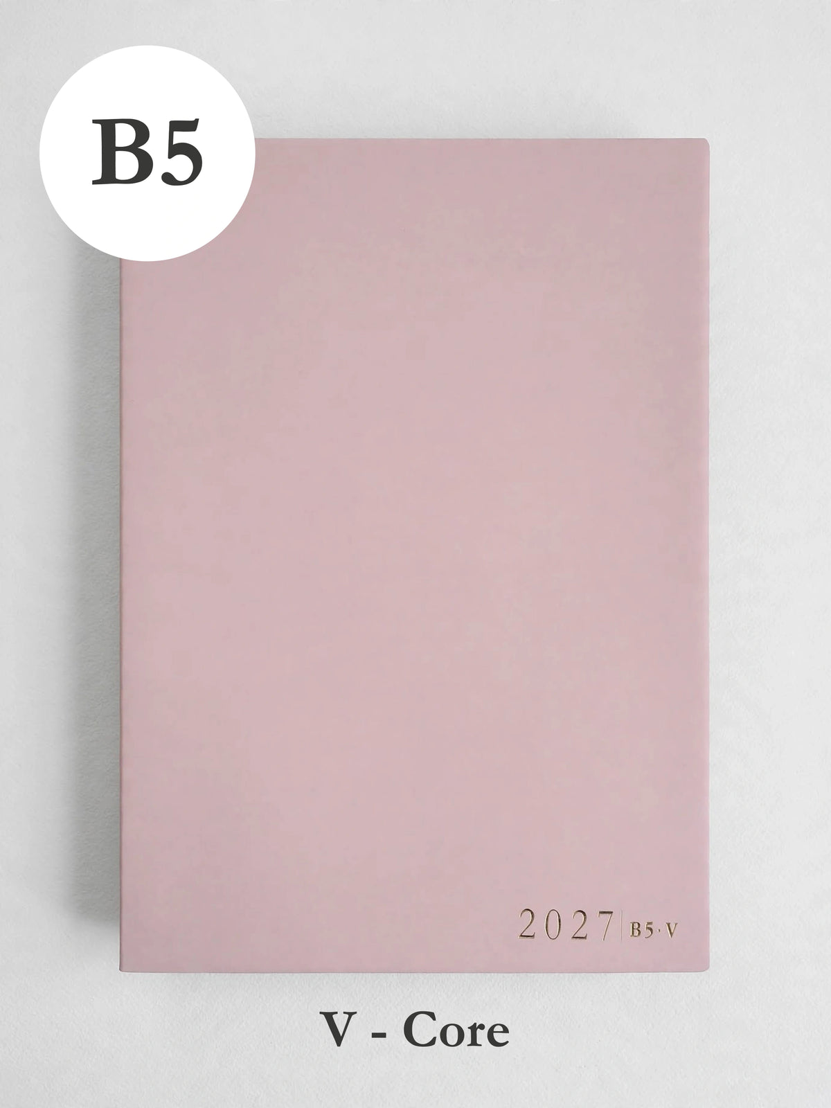 2027 B5 Vertical Core planner front cover in Fairy Floss #color_fairyfloss