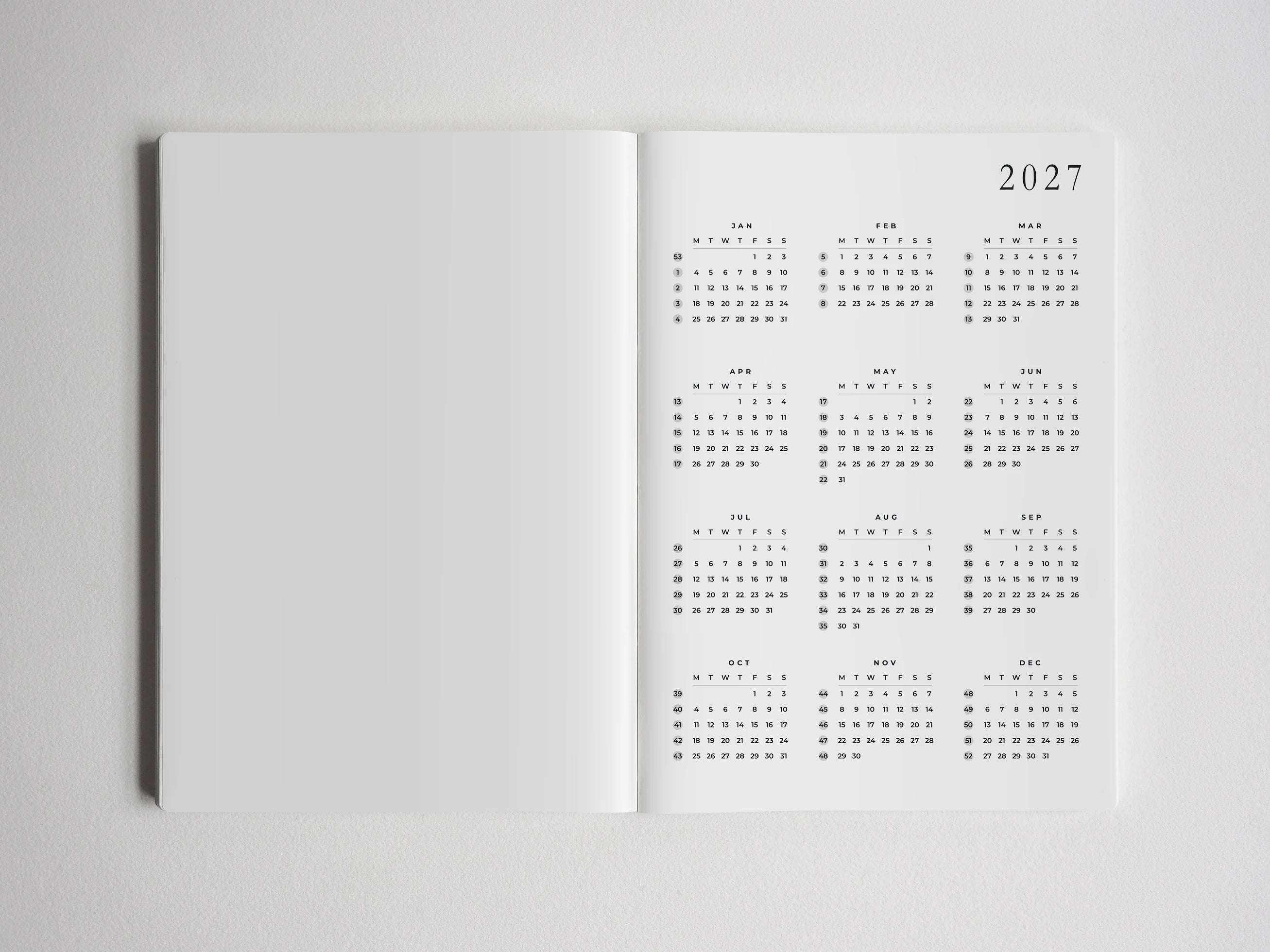 Yearly Calendar