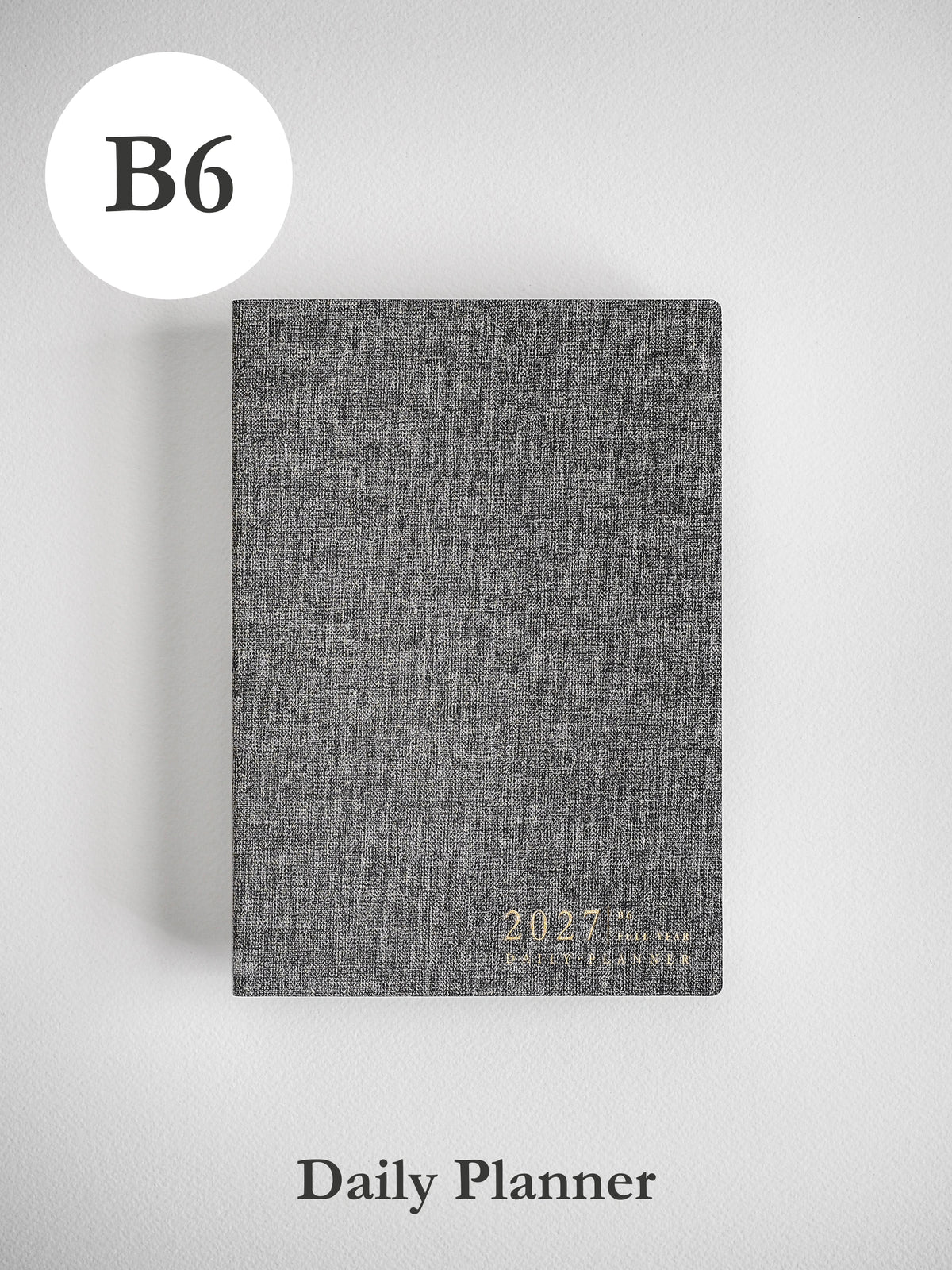 2027 B6 Daily Daily planner front cover in Tweed #color_tweed