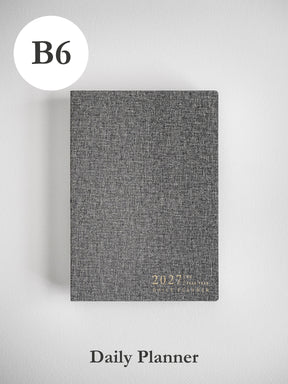 2027 B6 Daily Daily planner front cover in Tweed #color_tweed