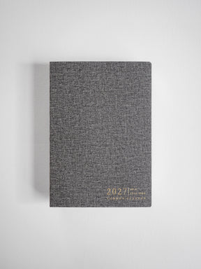 2027 B6 Horizontal Full year planner interior layout in Tweed #color_tweed