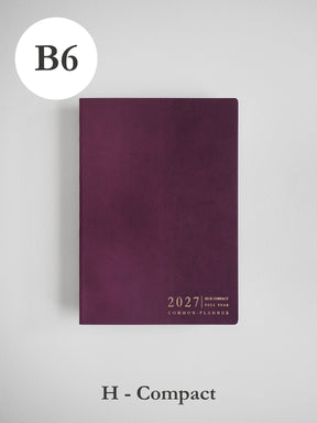 2027 B6 Horizontal Compact planner front cover in Mulberry #color_mulberry