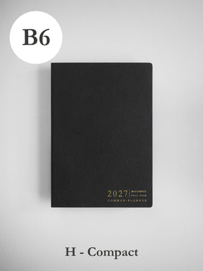 2027 B6 Horizontal Compact planner front cover in Onyx #color_onyx