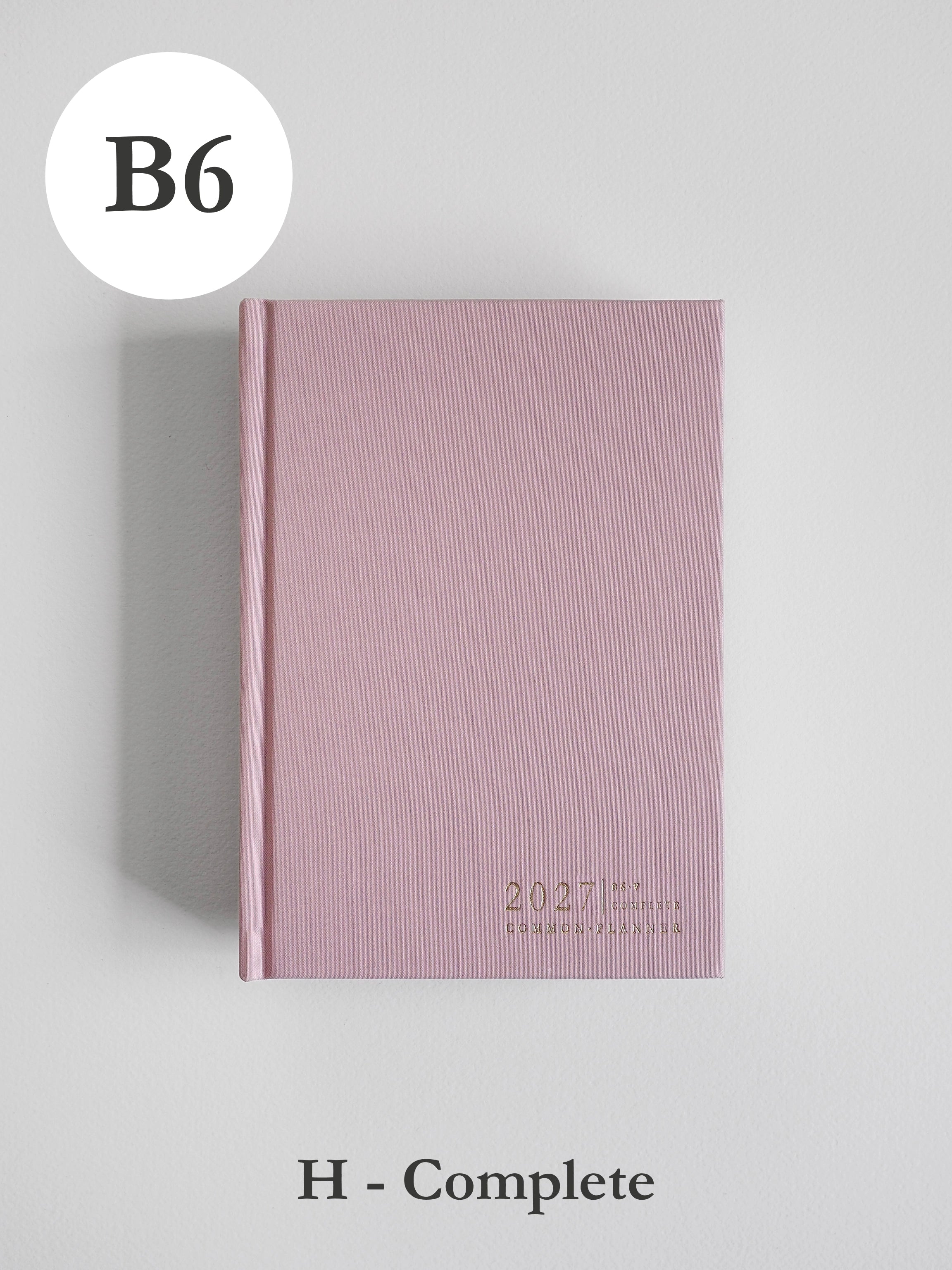 2027 B6 Horizontal Complete (hardcover) planner front cover in Seashell #color_seashell