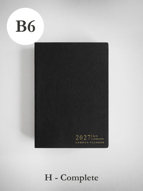 2027 B6 Horizontal Complete (softcover) planner front cover in Onyx #color_onyx
