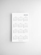 Load image into Gallery viewer, B6 Slim | 2025 Calendar Cards
