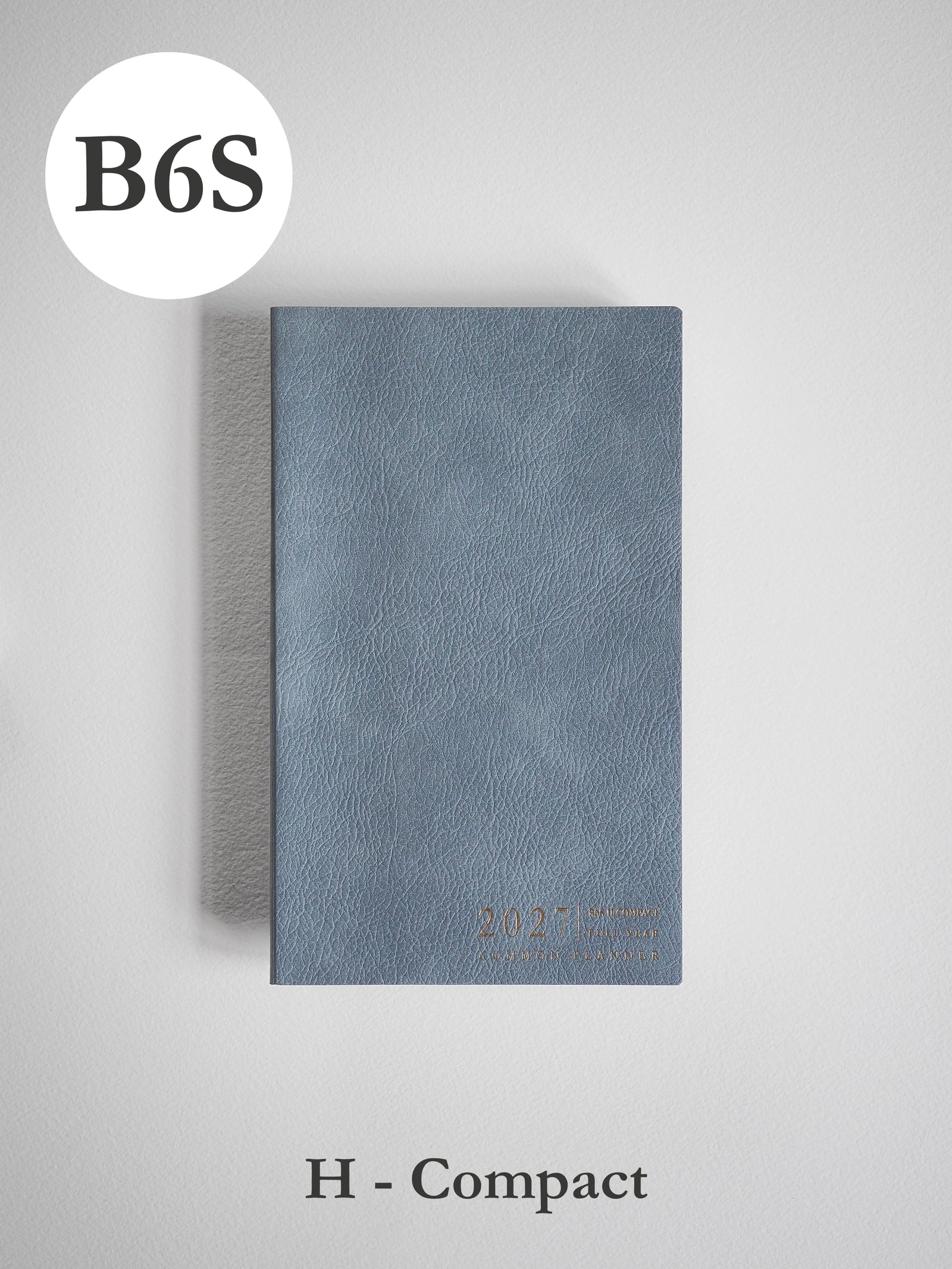 2027 B6S Horizontal Compact planner front cover in Mist #color_mist