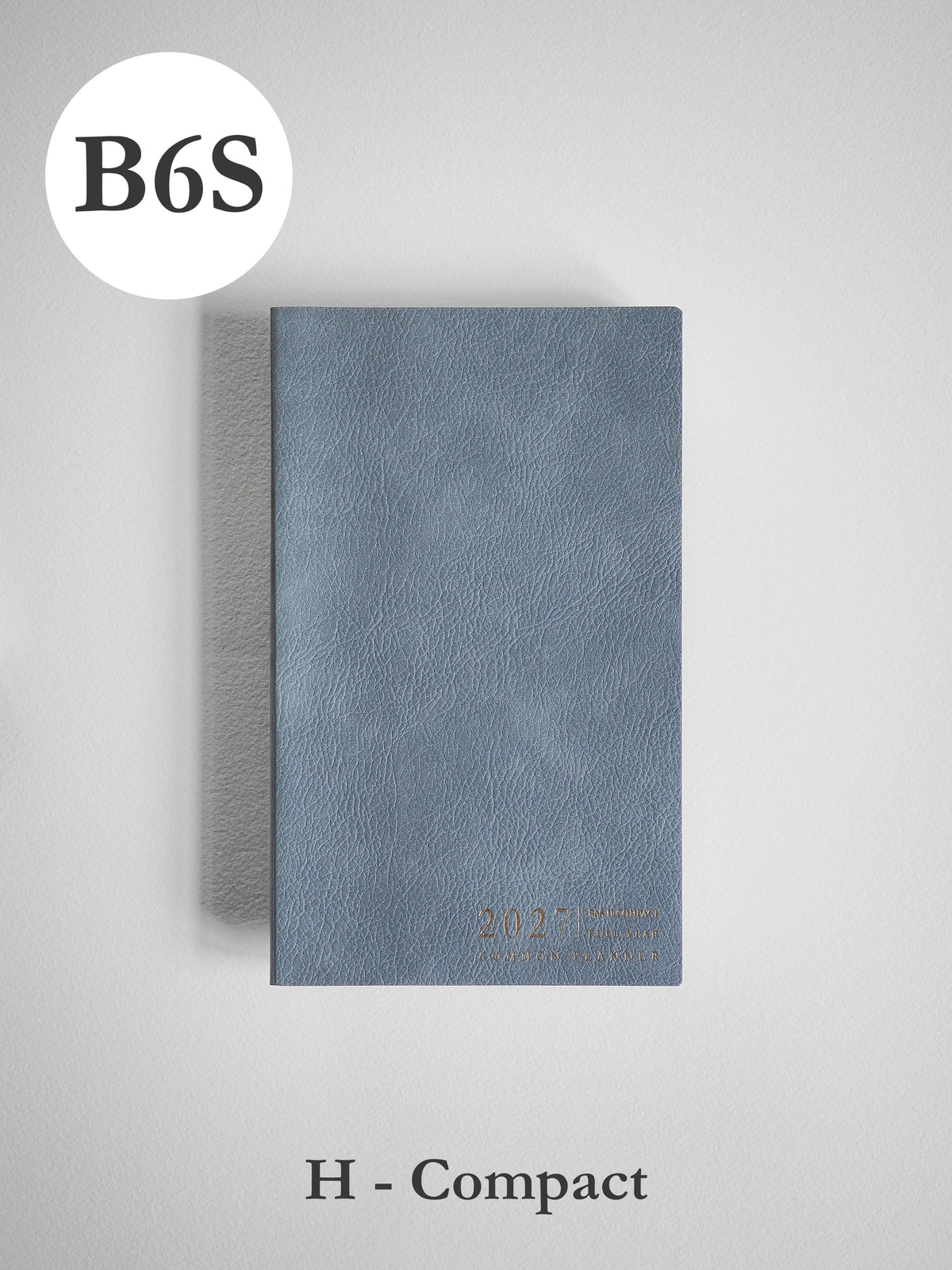 2027 B6S Horizontal Compact planner front cover in Mist #color_mist