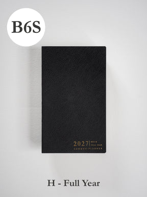 2027 B6S Horizontal Full year planner front cover in Onyx #color_onyx