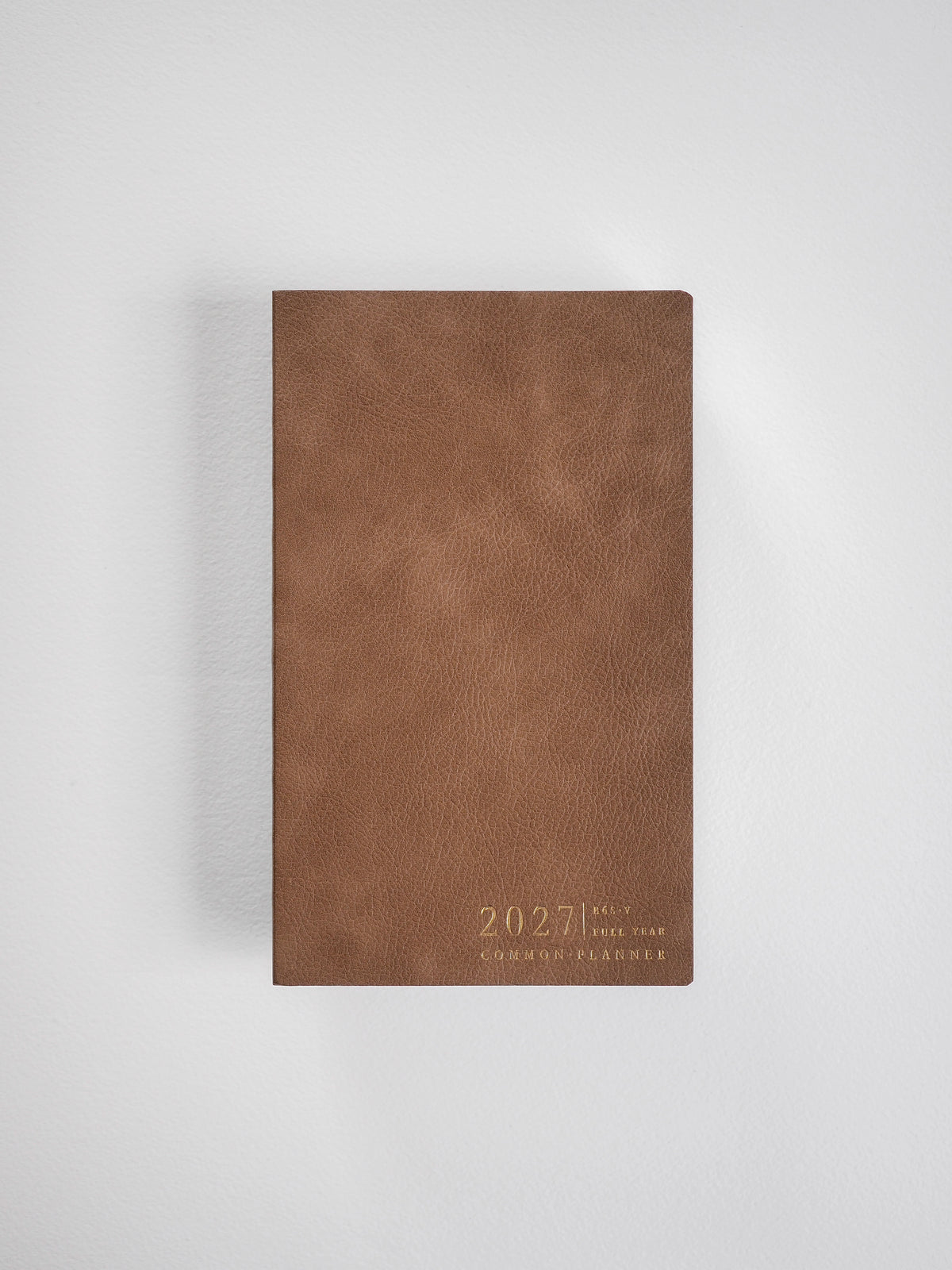 2027 B6S Vertical Full year planner interior layout in Caramel #color_caramel