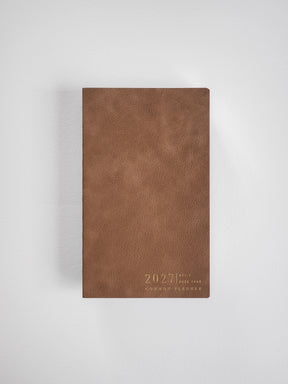2027 B6S Vertical Full year planner interior layout in Caramel #color_caramel