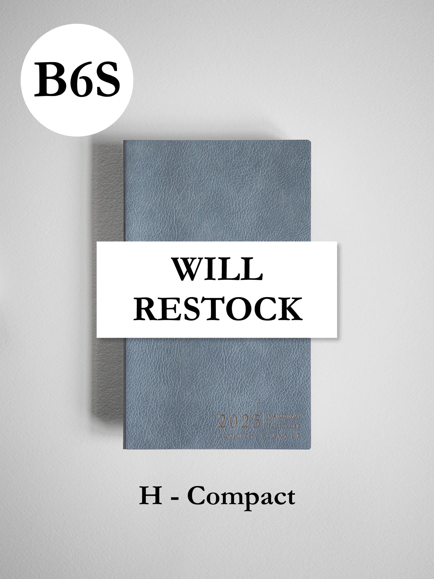 WILL RESTOCK - B6 Slim Horizontal Compact Full Year | 2025 Common Planner (In-Stock)