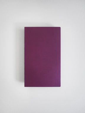 Solid, unpatterned B6 notebook cover in a rich, deep plum color, ideal for general writing and planning while maintaining a clean, minimalist aesthetic.
