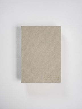 2027 B6 Vertical Compact planner interior layout in Linen #color_linen