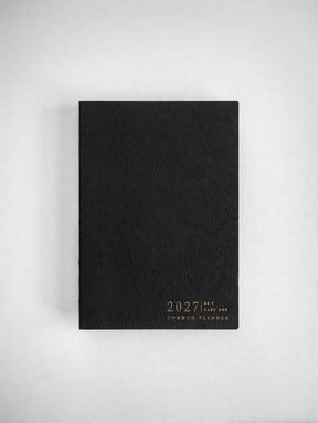 2027 B6 Vertical Half year part 1 planner interior layout in Onyx #color_onyx