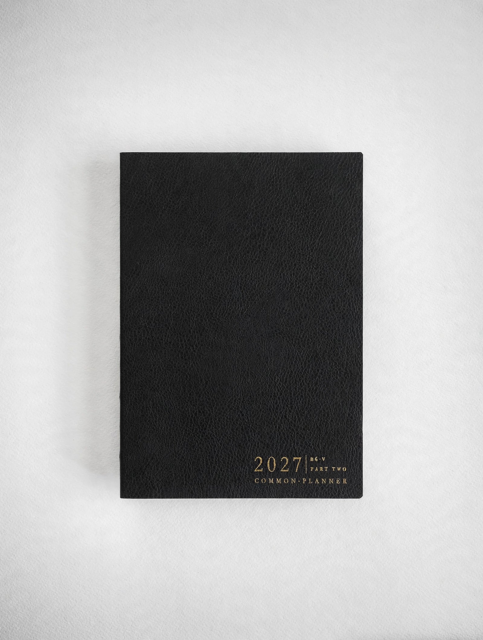2027 B6 Vertical Half year part 2 planner interior layout in Onyx #color_onyx