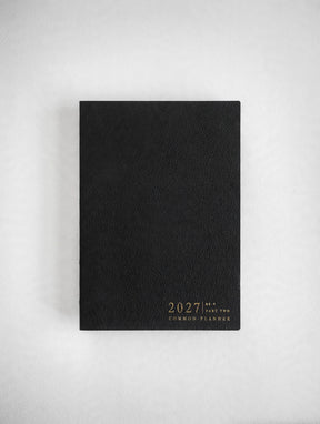 2027 B6 Vertical Half year part 2 planner interior layout in Onyx #color_onyx