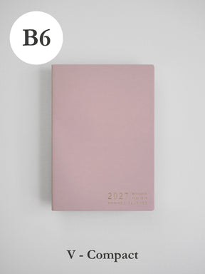 2027 B6 Vertical Compact planner front cover in Fairy Floss #color_fairyfloss
