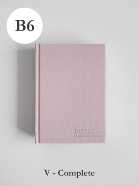 2027 B6 Vertical Complete (hardcover) planner front cover in Seashell #color_seashell