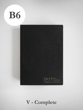 2027 B6 Vertical Complete (softcover) planner front cover in Onyx #color_onyx