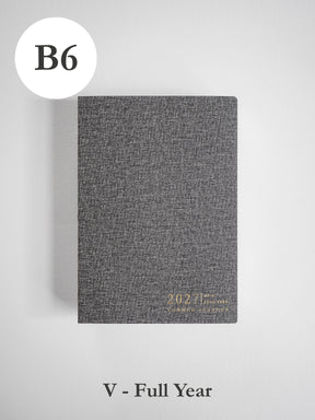 2027 B6 Vertical Full year planner front cover in Tweed #color_tweed