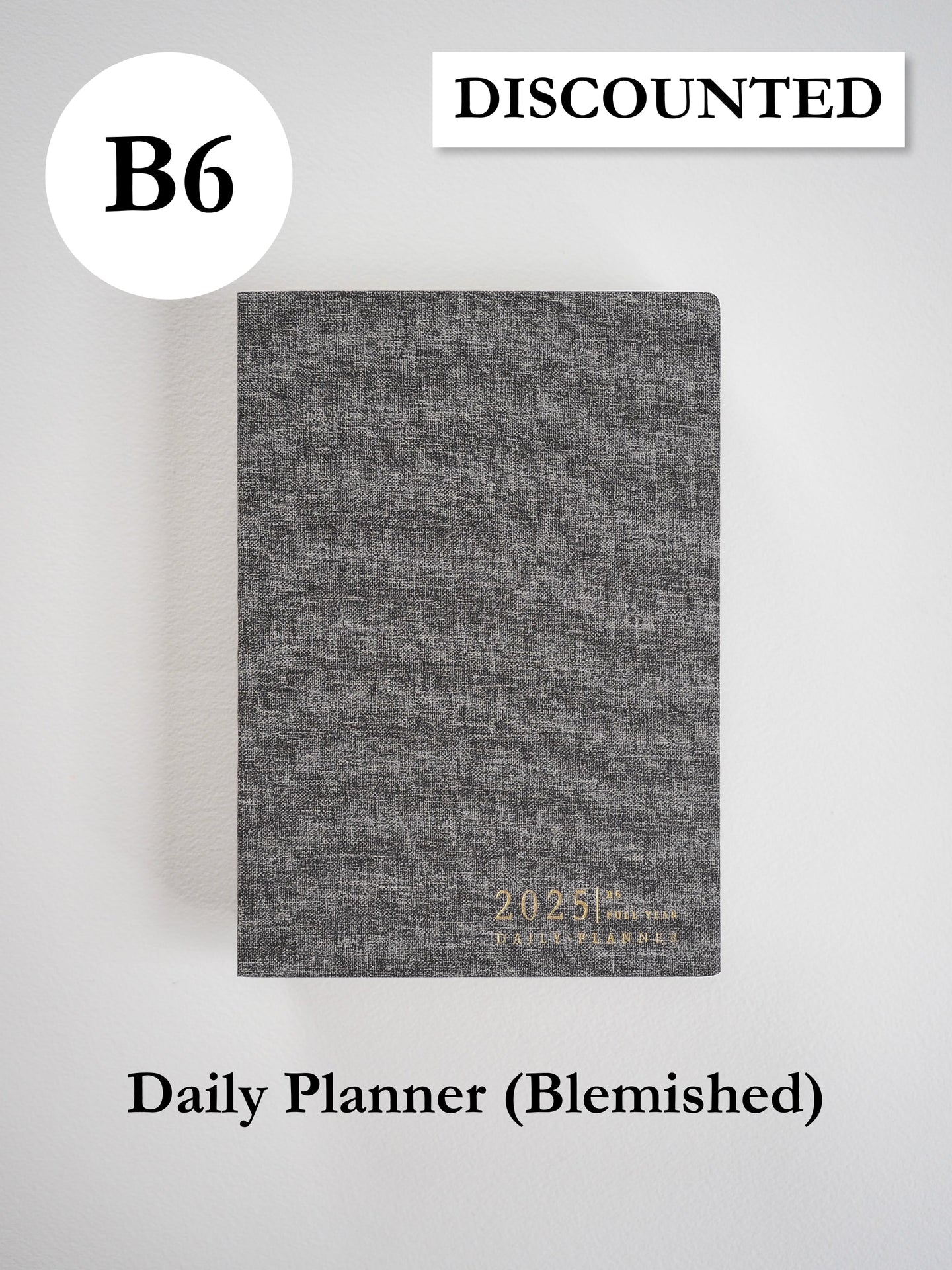 B6 Daily Full Year | 2025 Daily Planner (In-Stock) Blemished