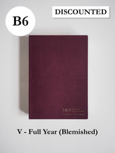 Load image into Gallery viewer, B6 Vertical Full Year | 2025 Common Planner (In-Stock) Blemished (Wrong Cover)
