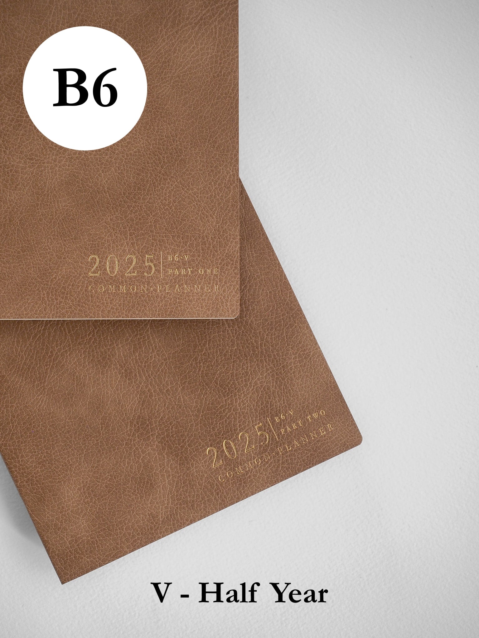 B6 Vertical Half Year Bundle (2 book)| 2025 Common Planner