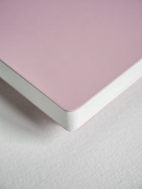 Close-up of a pink surface with a white edge on a light gray background
#Color_Fairyfloss