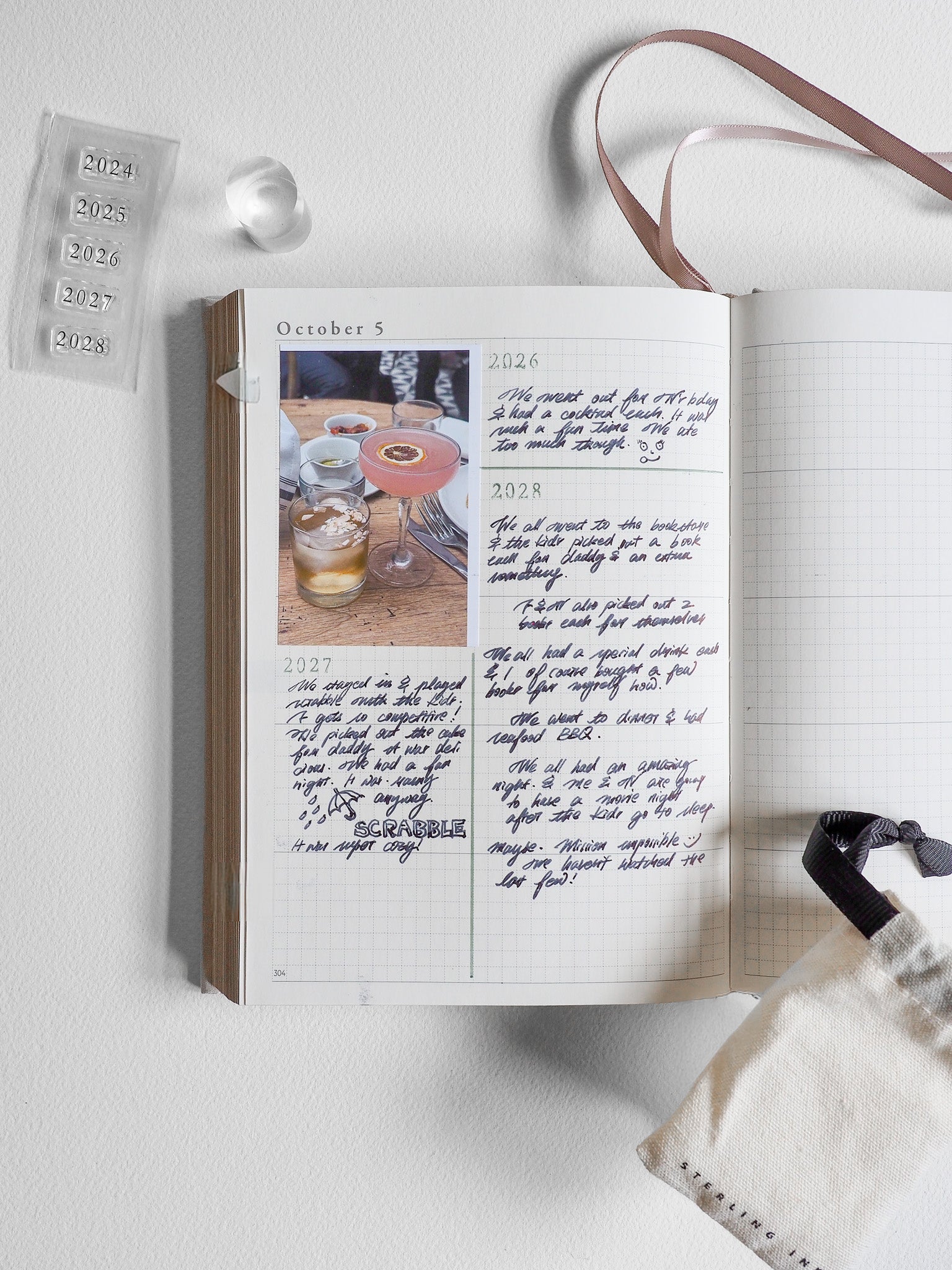 【12/31まで】MY FIVE YEARS DIARY Midori 5 Years Diary – Jenni Bick Custom Journals