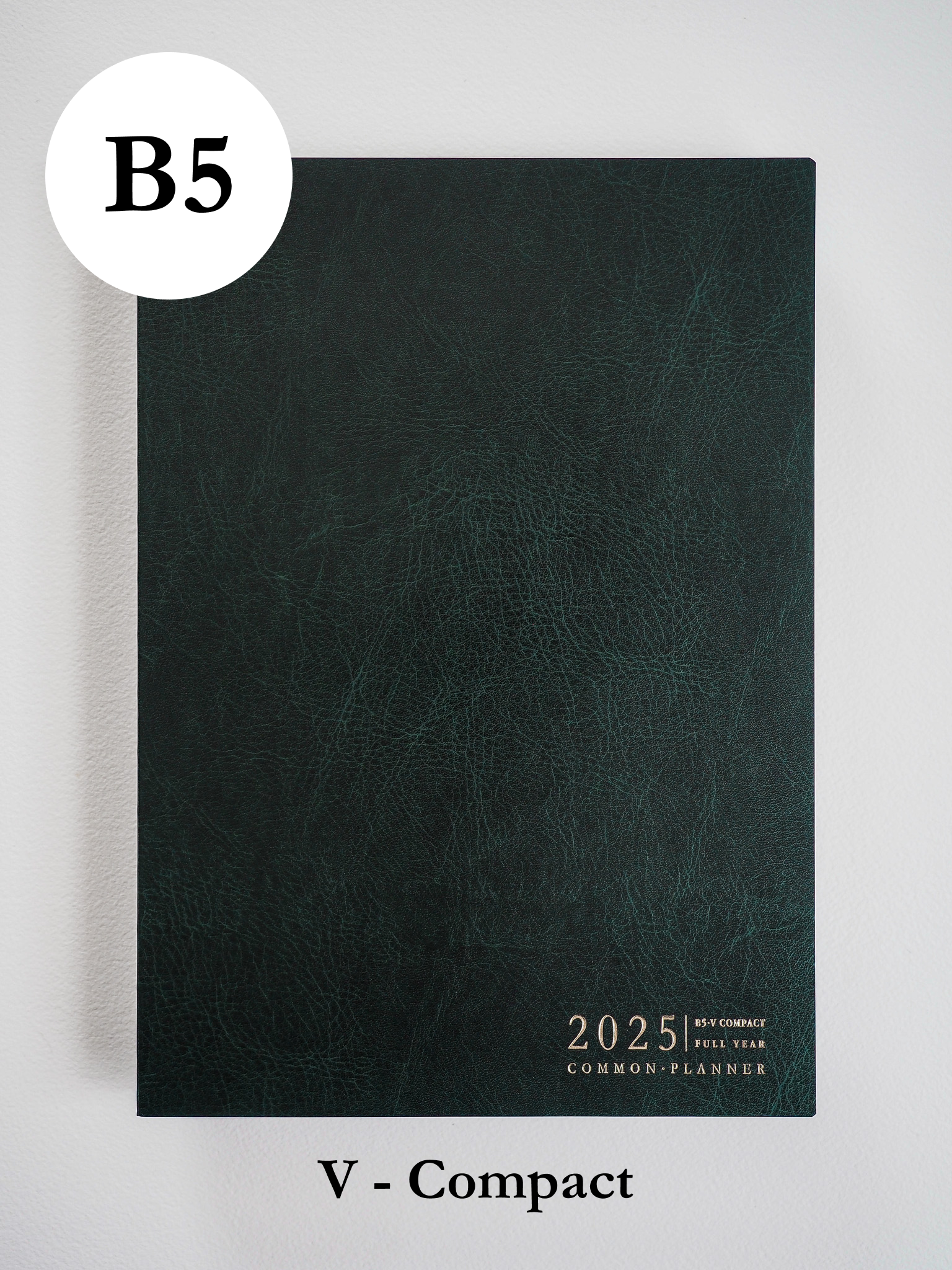 B5 Vertical Compact Full Year | 2025 Common Planner