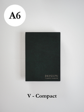 Load image into Gallery viewer, A6 Vertical Compact Full Year | 2025 Common Planner (In-Stock)
