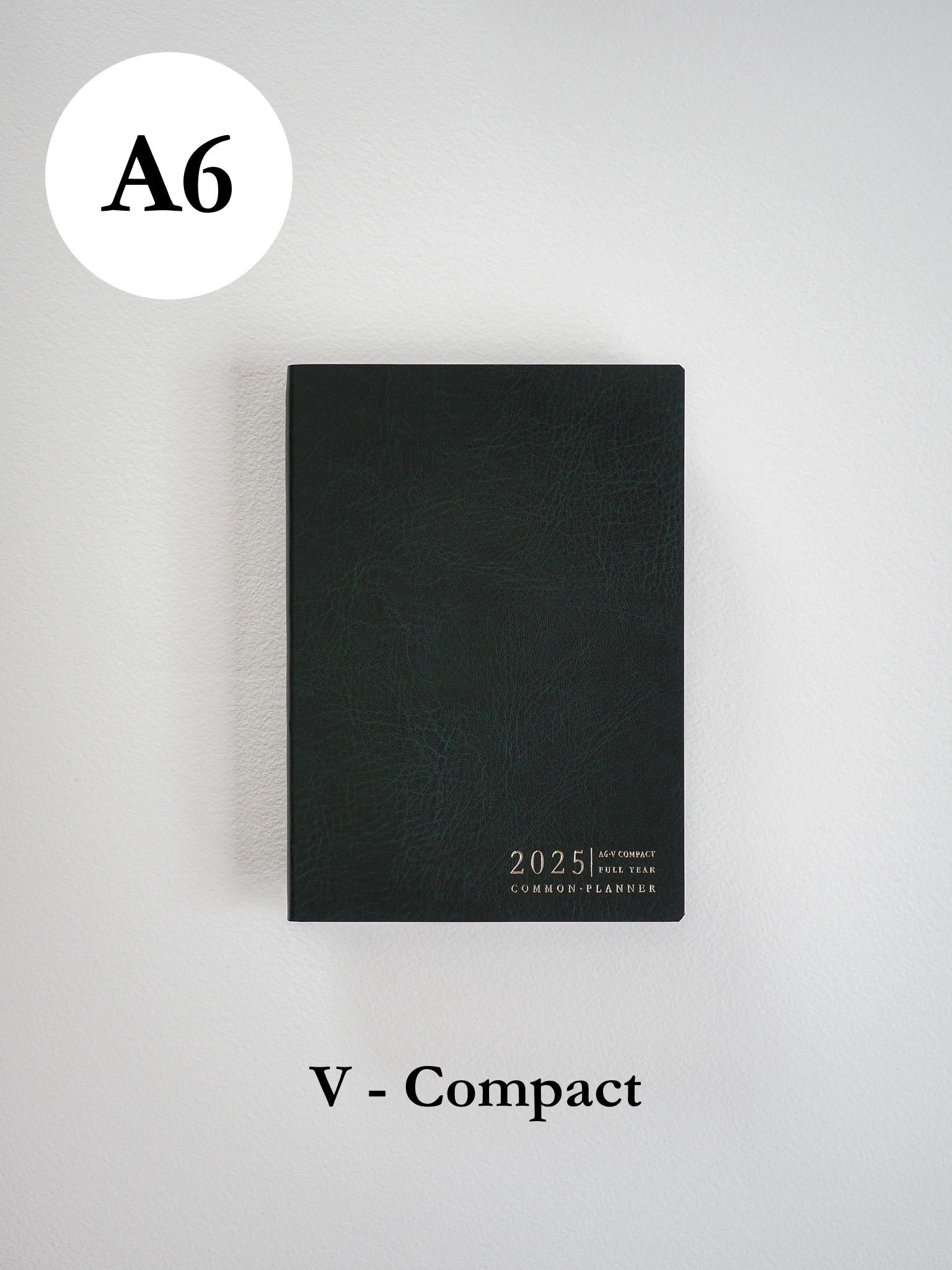 A6 Vertical Compact Full Year | 2025 Common Planner (In-Stock)