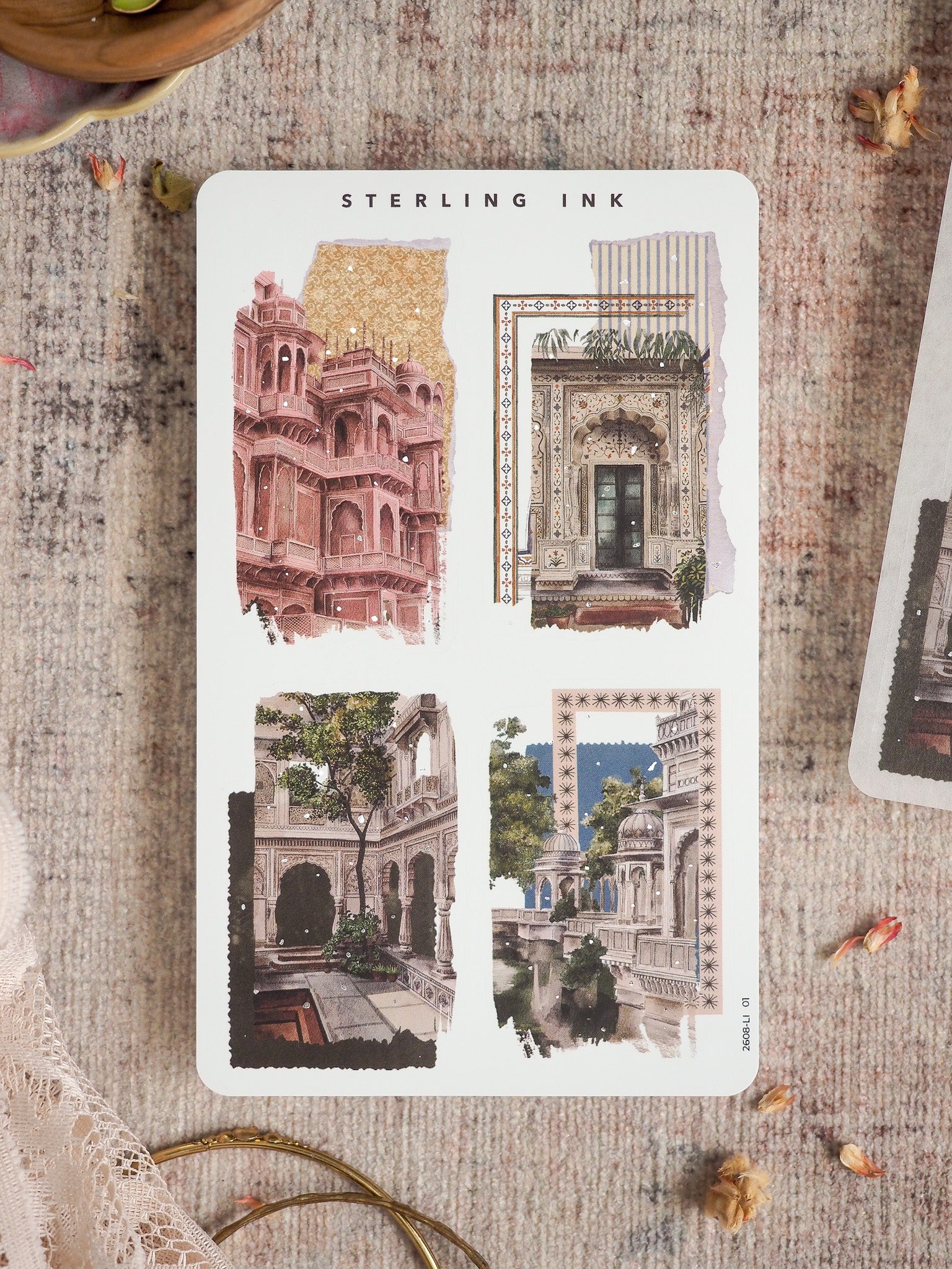 Collage Stickers (Silver Foil) - August 2026