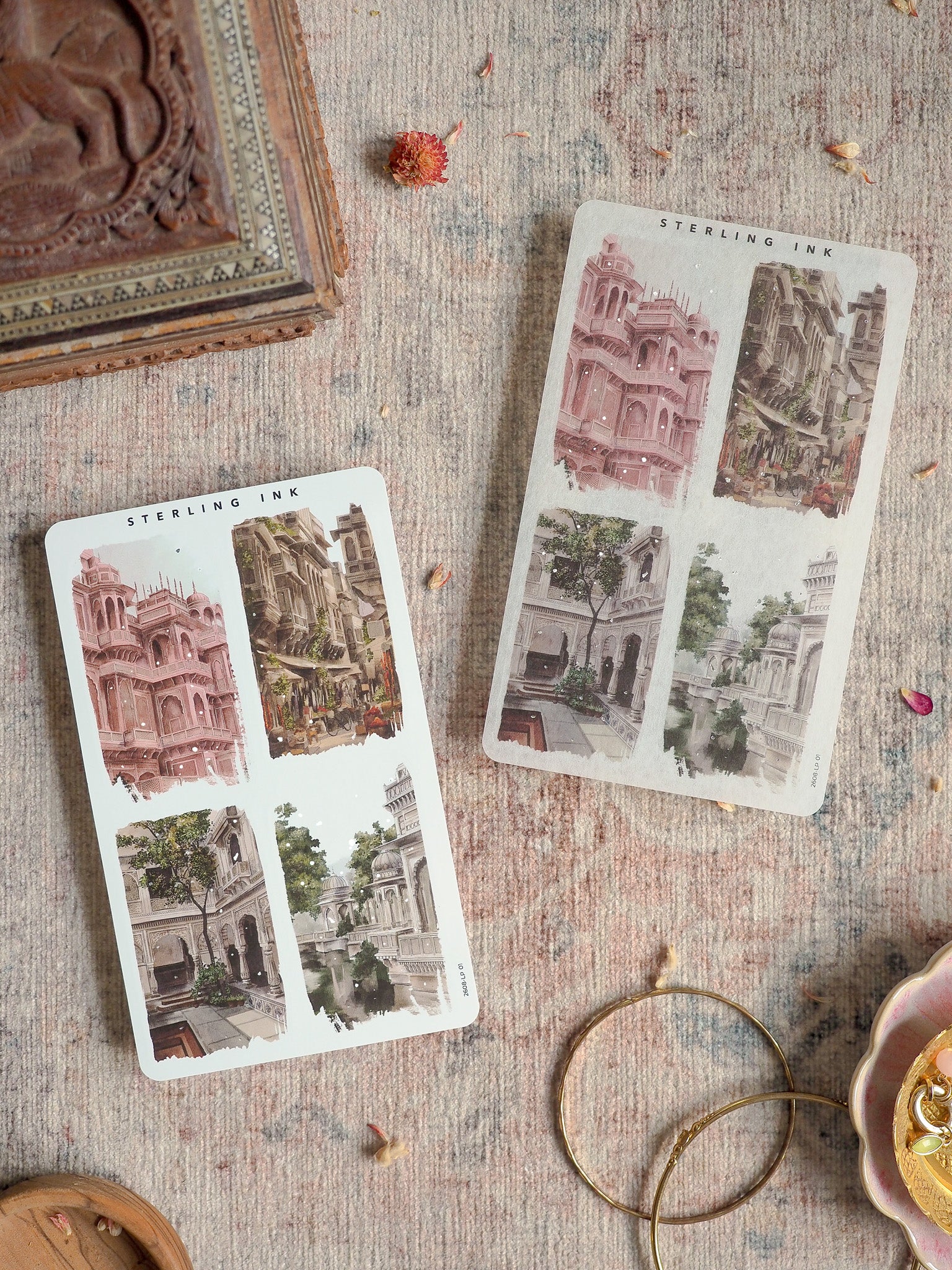 Large Illustration Stickers (Silver Foil) - August 2026