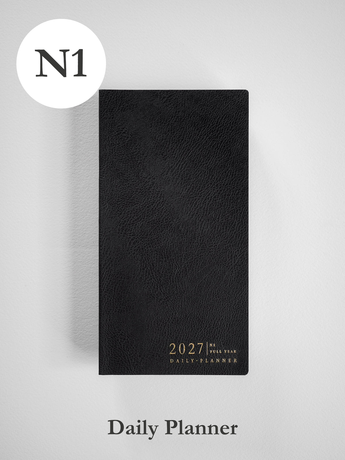 2027 N1 Daily Daily planner front cover in Onyx #color_onyx
